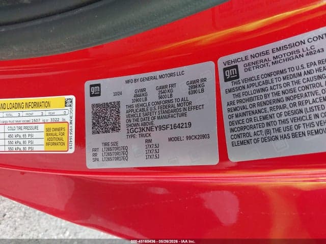 2025 CHEVROLET SILVERADO 2500HD 4WD LONG BED LT 9