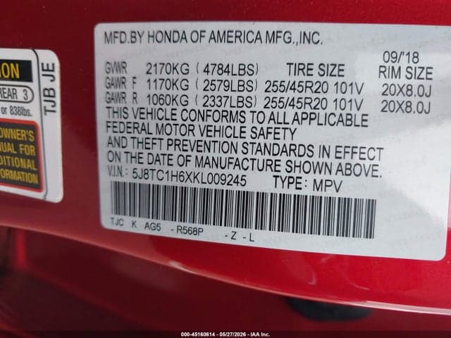 2019 ACURA RDX A-SPEC PACKAGE 9