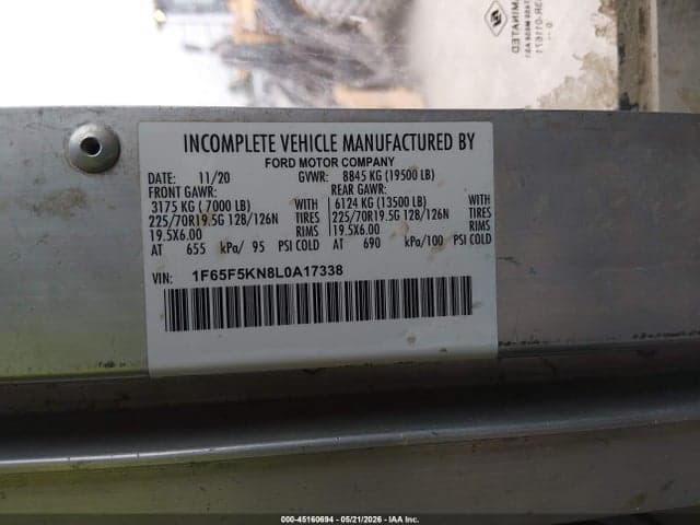 2020 FORD F-59 COMMERCIAL STRIPPED 9