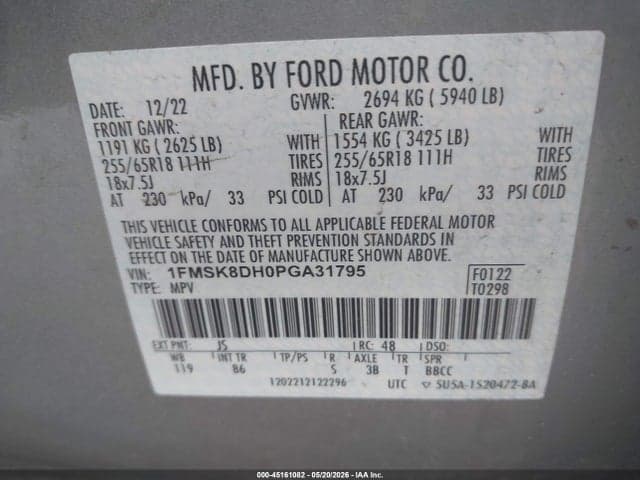 2023 FORD EXPLORER XLT 9