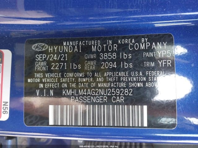 2022 HYUNDAI ELANTRA SEL 9