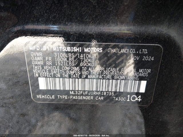 2024 MITSUBISHI MIRAGE G4 BLACK EDITION 9