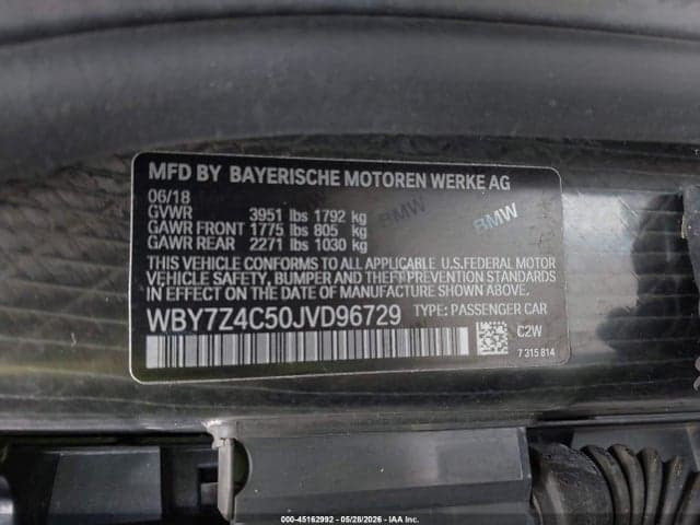 2018 BMW I3 94AH W/RANGE EXTENDER 9