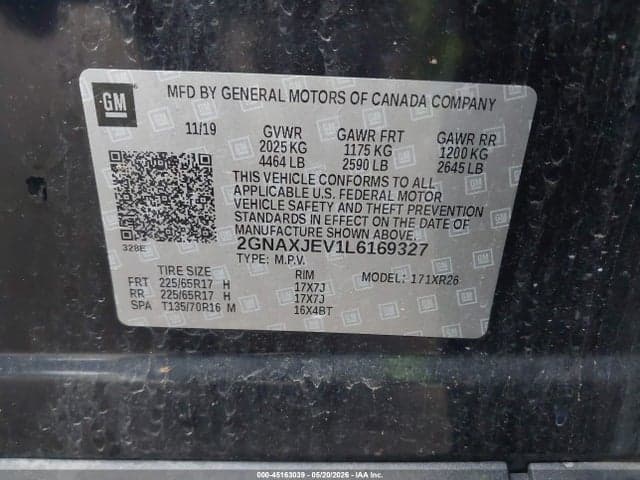 2020 CHEVROLET EQUINOX FWD 2FL 9