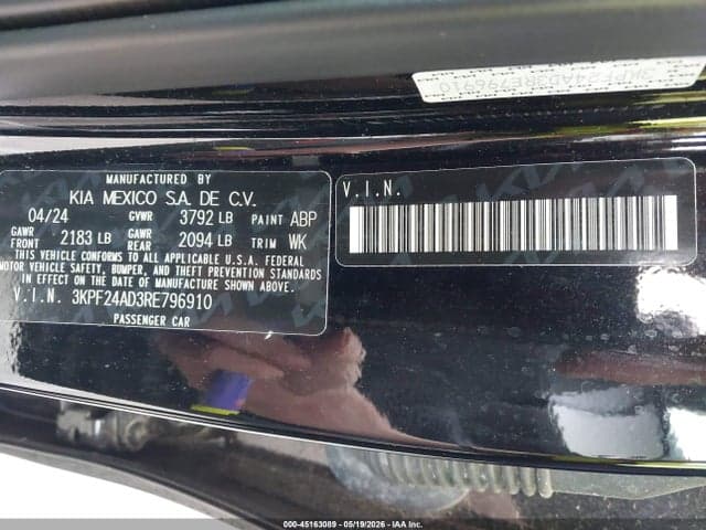 2024 KIA FORTE LXS 9