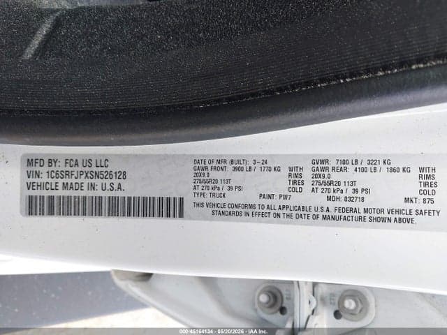 2025 RAM 1500 9