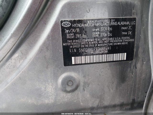 2018 HYUNDAI ELANTRA SEL 9