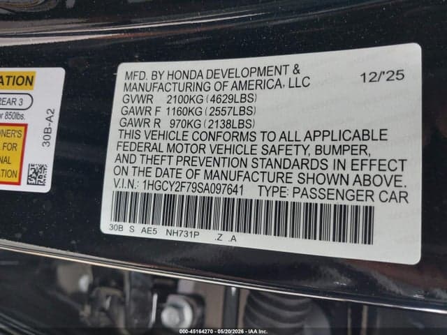 2025 HONDA ACCORD HYBRID SPORT-L 9