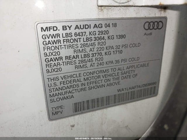 2018 AUDI Q7 2.0T PREMIUM 9