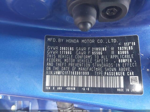 2019 HONDA CIVIC EX-L 9