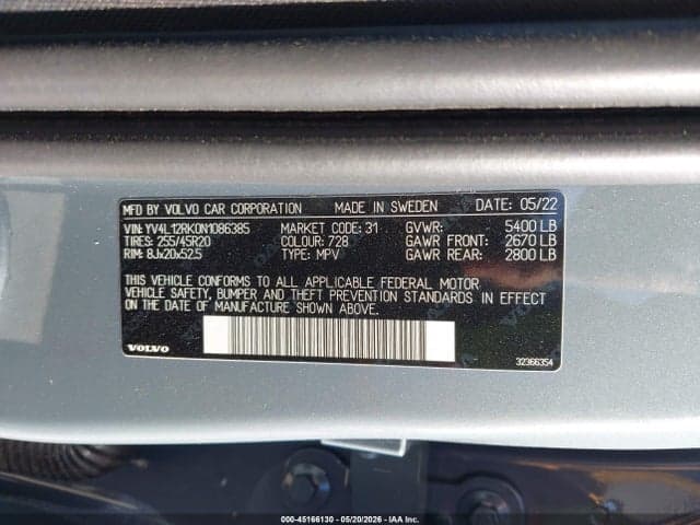 2022 VOLVO XC60 B5 MOMENTUM 9