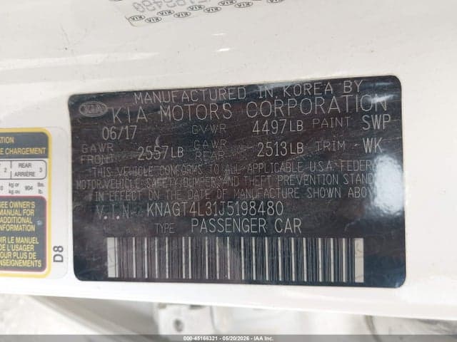 2018 KIA OPTIMA LX 9