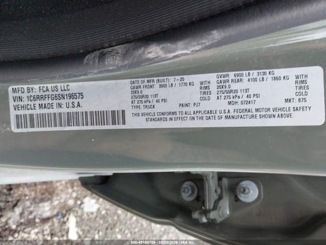 2025 RAM 1500 9