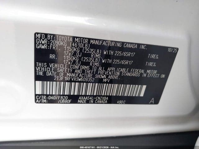 2025 TOYOTA RAV4 LE 9