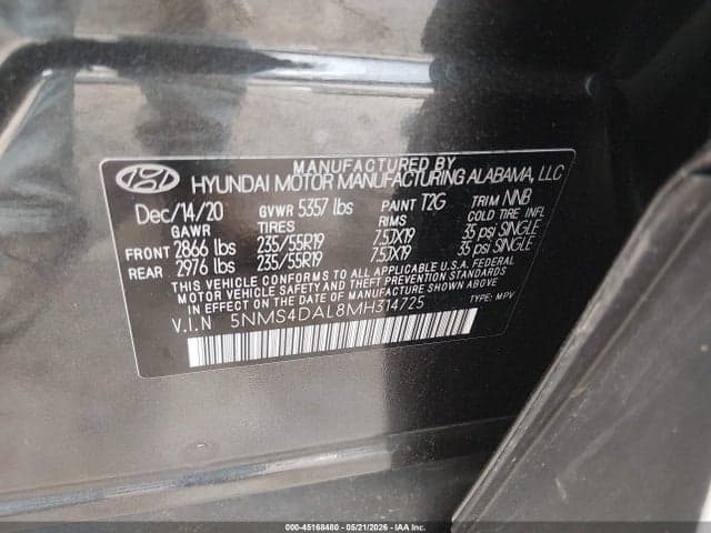 2021 HYUNDAI SANTA FE LIMITED 9