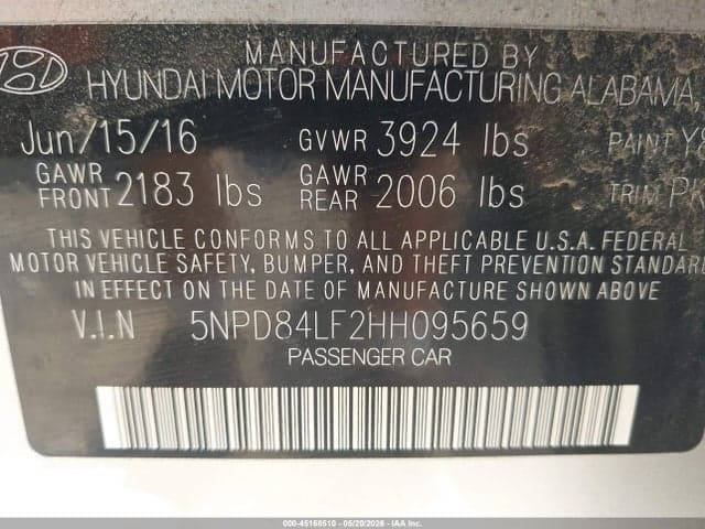 2017 HYUNDAI ELANTRA SE 10