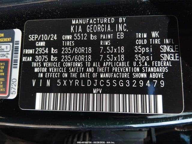 2025 KIA SORENTO S 9