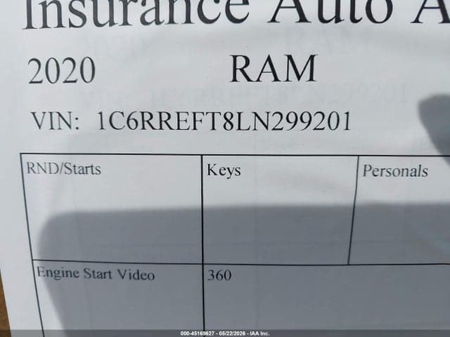 2020 RAM 1500 LONE STAR 4X2 5'7 BOX 9