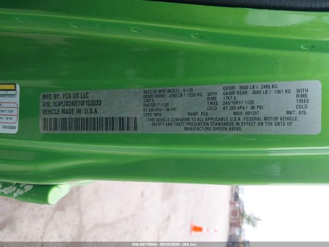 2026 JEEP WRANGLER SPORT 9