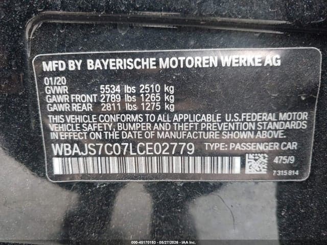 2020 BMW M550I XDRIVE 9