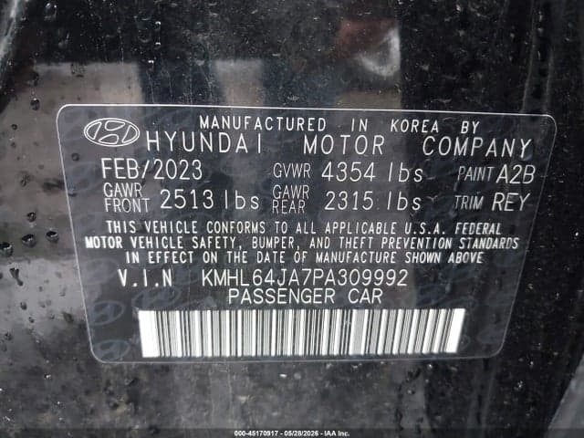 2023 HYUNDAI SONATA SEL 9