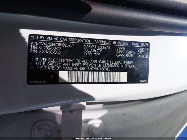 2024 VOLVO XC60 B5 CORE DARK THEME 9