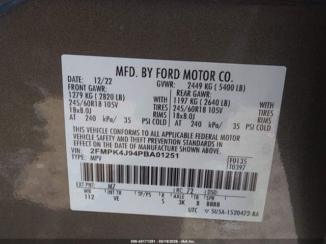 2023 FORD EDGE SEL 9