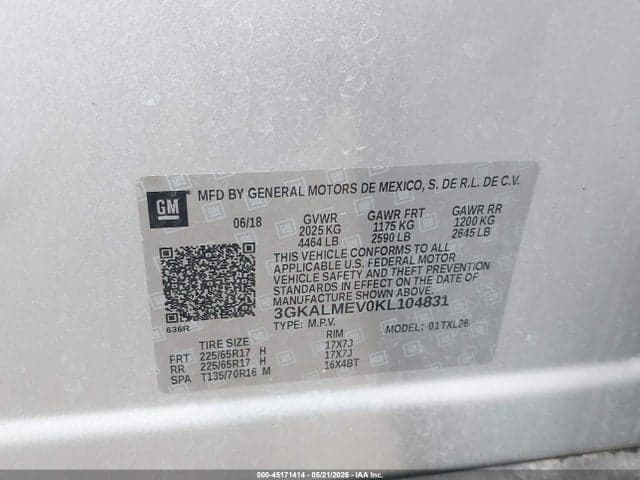 2019 GMC TERRAIN SLE 9