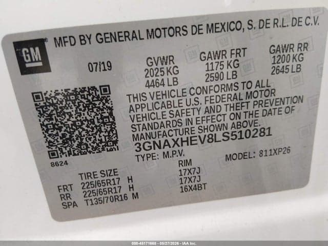2020 CHEVROLET EQUINOX FWD LS 9