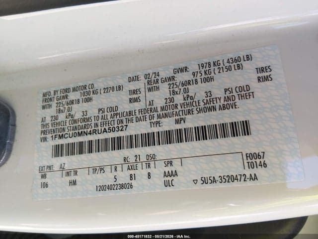 2024 FORD ESCAPE ST-LINE 9