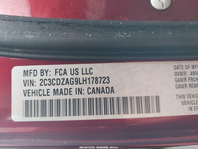 2020 DODGE CHALLENGER SXT 9