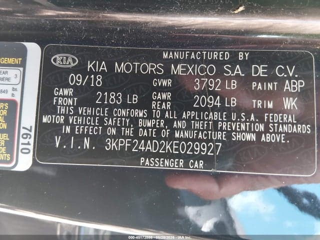 2019 KIA FORTE LXS 9