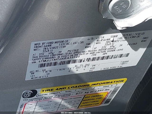 2019 FORD EXPEDITION PLATINUM 9