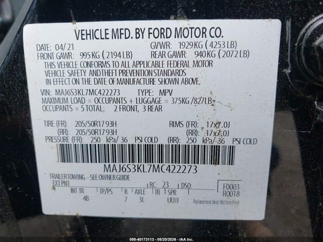 2021 FORD ECOSPORT TITANIUM 9