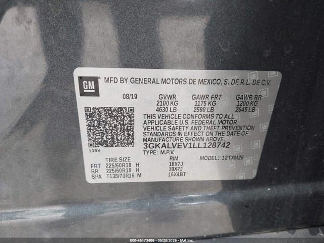 2020 GMC TERRAIN AWD SLT 9