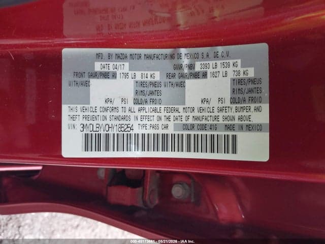 2017 TOYOTA YARIS IA 9