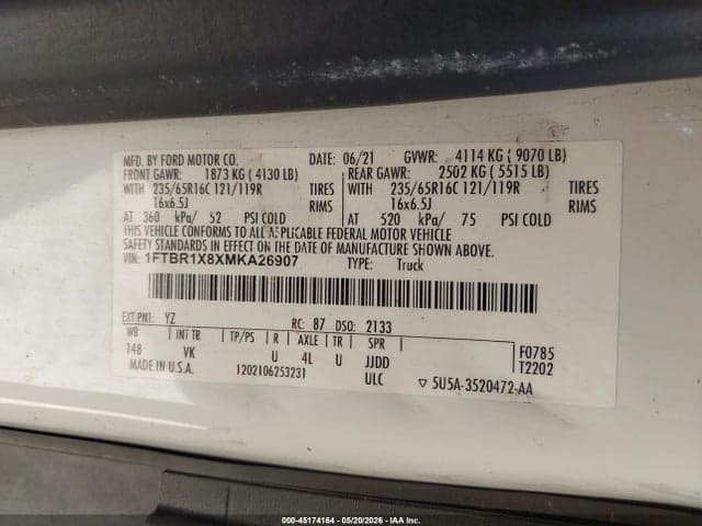 2021 FORD TRANSIT-250 9