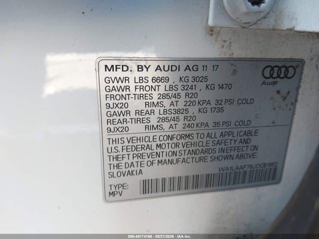 2018 AUDI Q7 3.0T PREMIUM 9