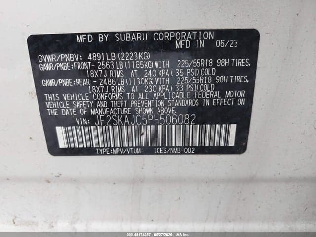 2023 SUBARU FORESTER SPORT 9