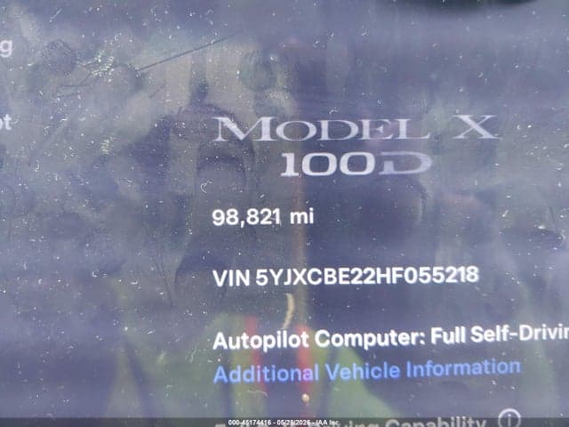 2017 TESLA MODEL X 100D/75D/90D 15