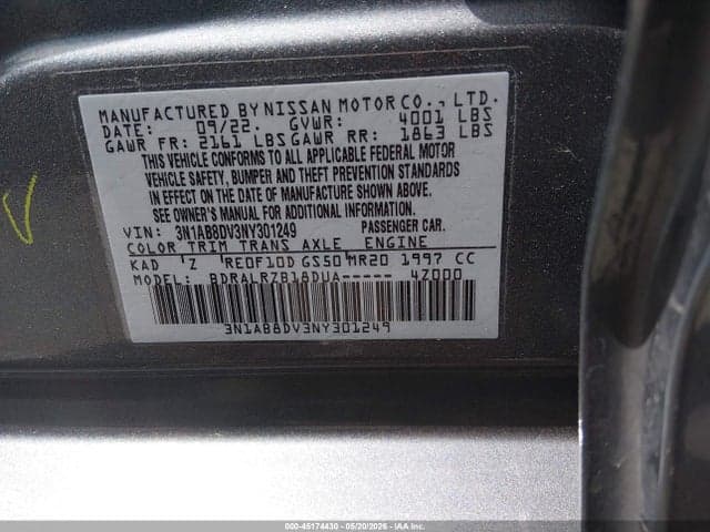 2022 NISSAN SENTRA SR XTRONIC CVT 9
