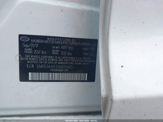 2018 HYUNDAI SONATA SE 9