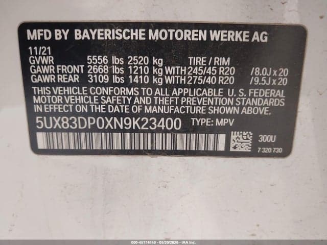 2022 BMW X3 M40I 9