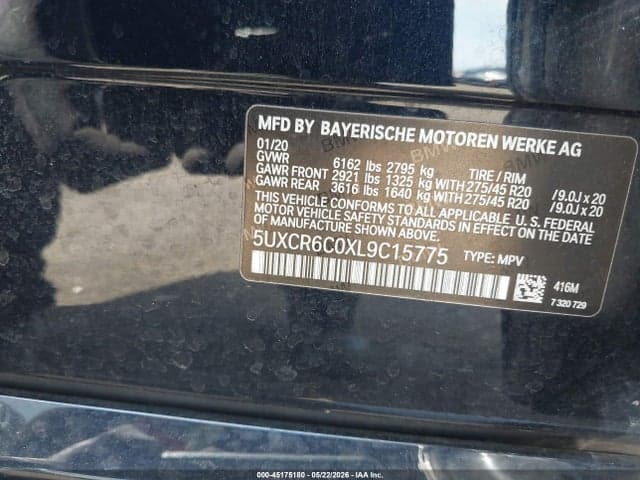 2020 BMW X5 XDRIVE40I 9
