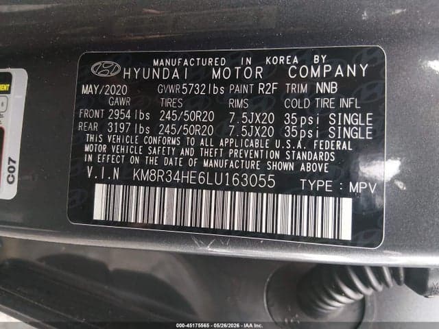 2020 HYUNDAI PALISADE SEL 9