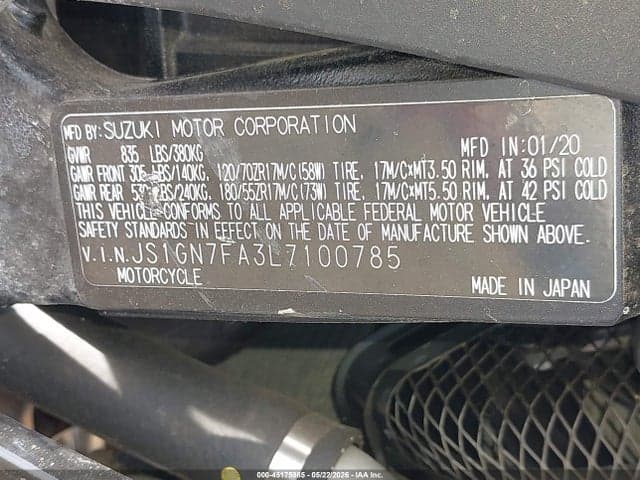 2020 SUZUKI GSX-R600 10