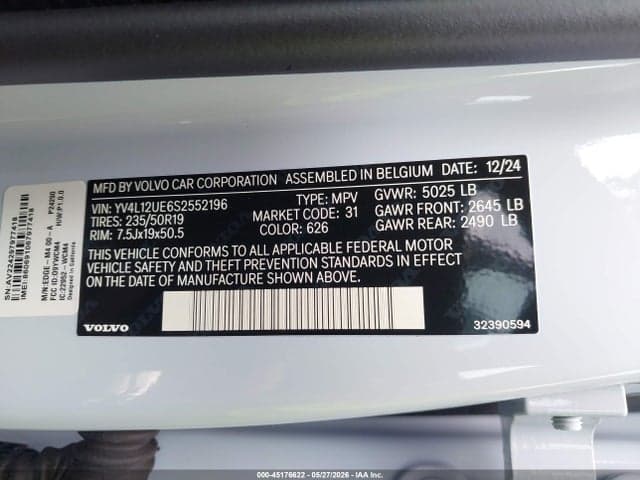 2025 VOLVO XC40 B5 PLUS BRIGHT THEME 9