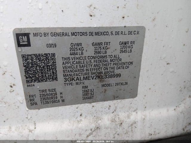 2019 GMC TERRAIN SLE 9