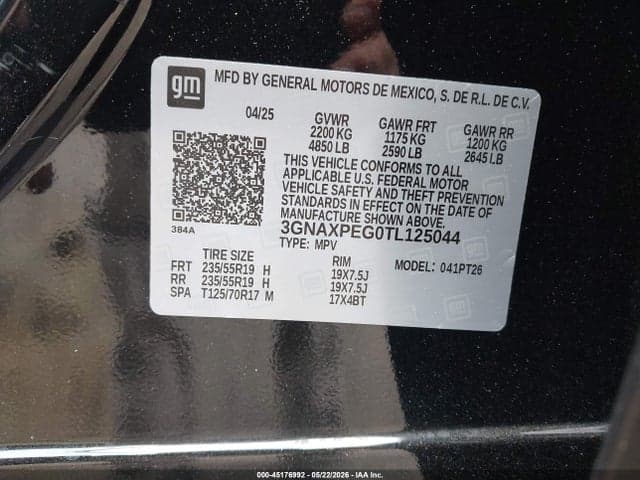 2026 CHEVROLET EQUINOX AWD LT 9