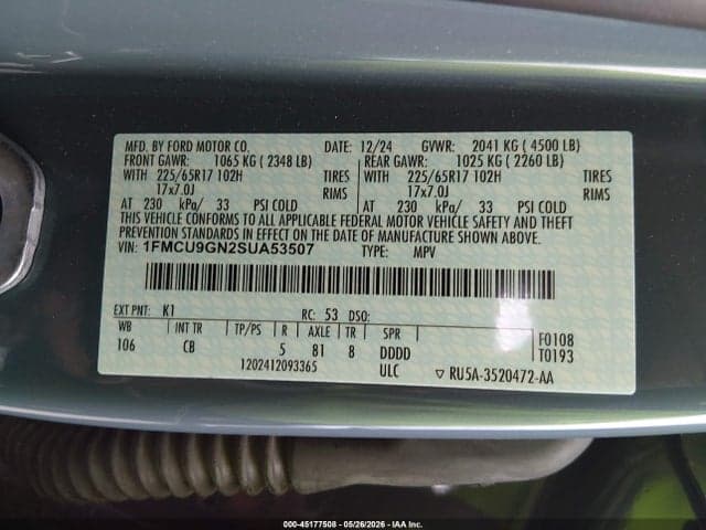 2025 FORD ESCAPE ACTIVE 9